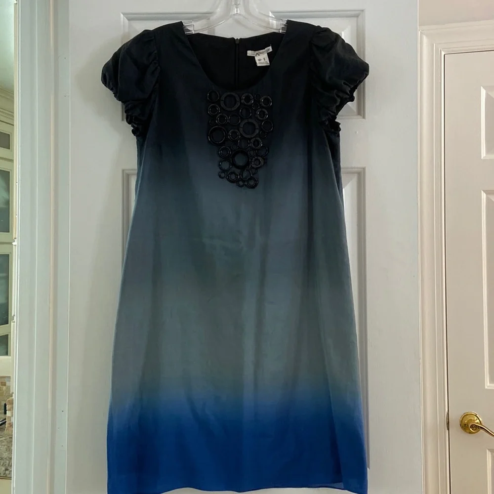 Kensie Ruffle Cap Sleeve Shift Dress - Picture 1 of 4